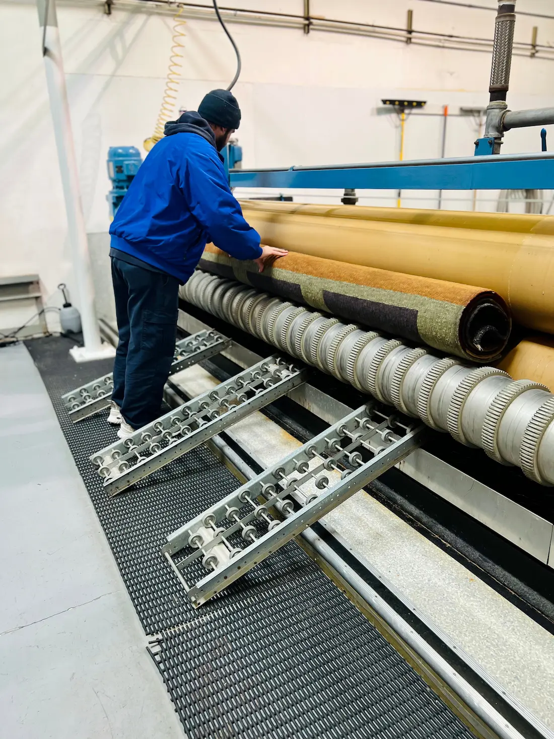 Restored vintage rug